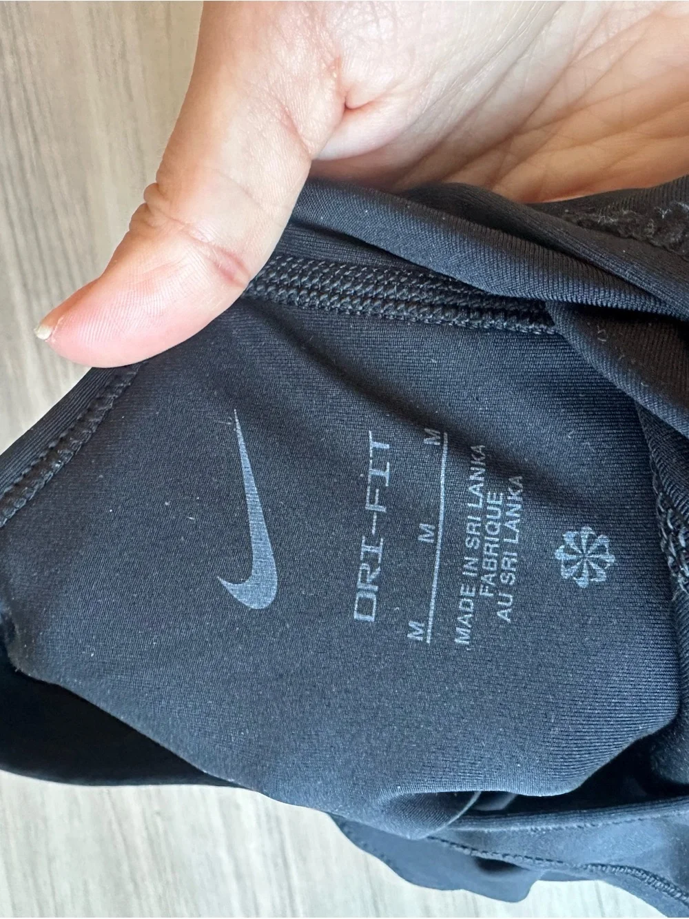 Nike Black Dri-FIT Racerback Sports Bra Size Medium Black Womens